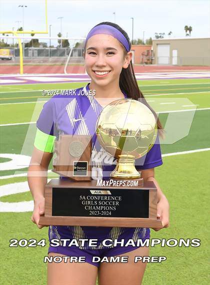 Thumbnail 2 in Notre Dame Prep vs. Campo Verde (AIA 5A Final - Awards) photogallery.