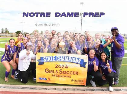 Thumbnail 1 in Notre Dame Prep vs. Campo Verde (AIA 5A Final - Awards) photogallery.
