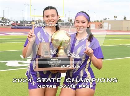 Thumbnail 3 in Notre Dame Prep vs. Campo Verde (AIA 5A Final - Awards) photogallery.