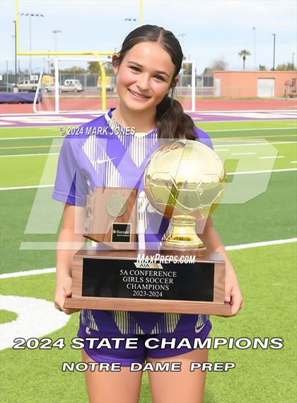 Thumbnail 1 in Notre Dame Prep vs. Campo Verde (AIA 5A Final - Awards) photogallery.