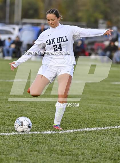 Thumbnail 2 in Oak Hill @ Yorktown (IHSAA 2A Region 12 Semifinal)  photogallery.