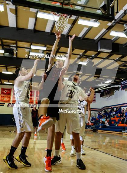 Thumbnail 1 in Newbury Park vs Wasatch Academy (West Valley Thanksgiving Tip-Off Classic)  photogallery.