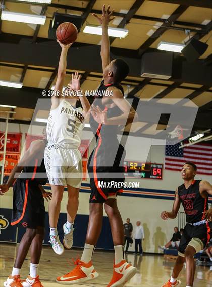 Thumbnail 3 in Newbury Park vs Wasatch Academy (West Valley Thanksgiving Tip-Off Classic)  photogallery.