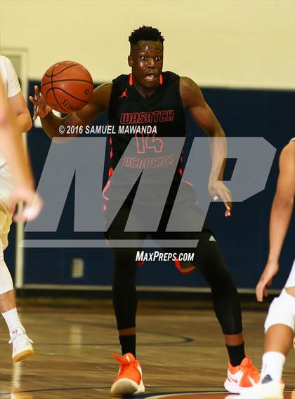 Thumbnail 1 in Newbury Park vs Wasatch Academy (West Valley Thanksgiving Tip-Off Classic)  photogallery.
