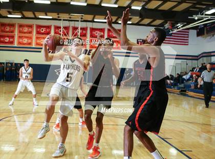 Thumbnail 1 in Newbury Park vs Wasatch Academy (West Valley Thanksgiving Tip-Off Classic)  photogallery.