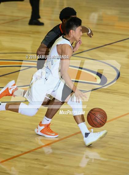 Thumbnail 2 in Newbury Park vs Wasatch Academy (West Valley Thanksgiving Tip-Off Classic)  photogallery.