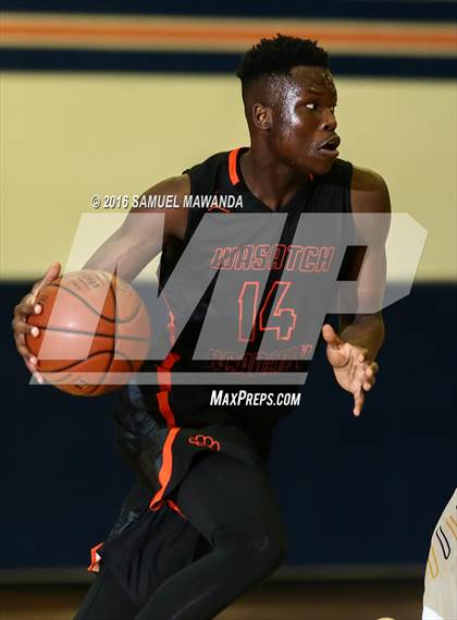 Thumbnail 2 in Newbury Park vs Wasatch Academy (West Valley Thanksgiving Tip-Off Classic)  photogallery.