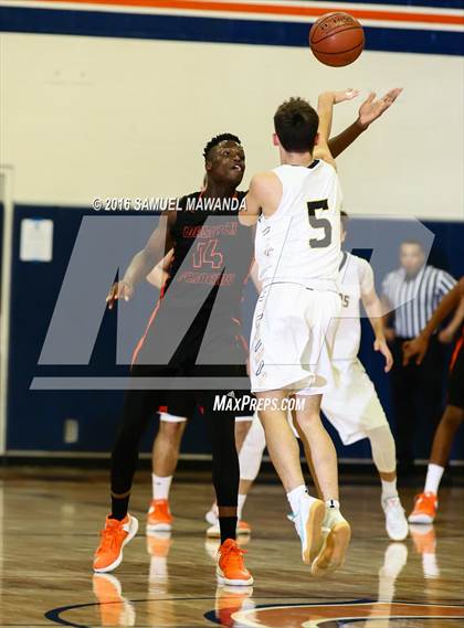 Thumbnail 2 in Newbury Park vs Wasatch Academy (West Valley Thanksgiving Tip-Off Classic)  photogallery.