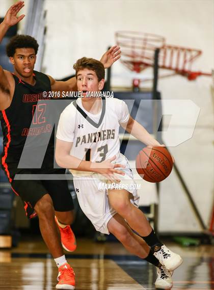 Thumbnail 2 in Newbury Park vs Wasatch Academy (West Valley Thanksgiving Tip-Off Classic)  photogallery.