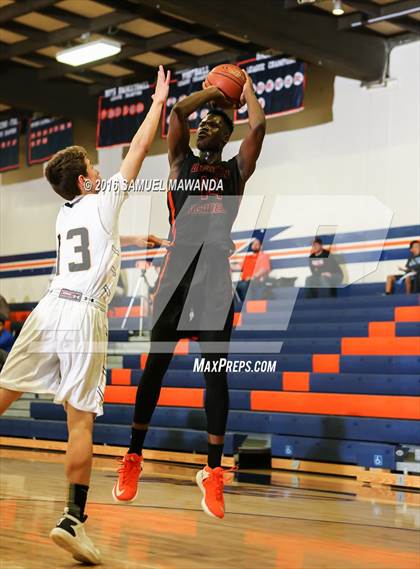 Thumbnail 2 in Newbury Park vs Wasatch Academy (West Valley Thanksgiving Tip-Off Classic)  photogallery.