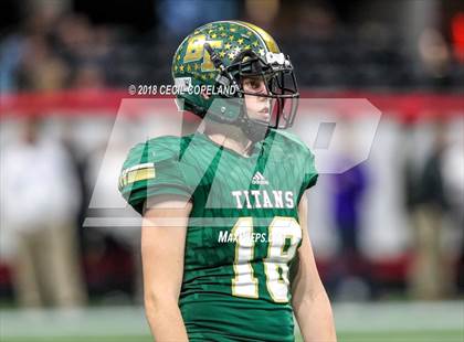 Thumbnail 1 in Cartersville vs. Blessed Trinity (GHSA Class 4A Championship) photogallery.
