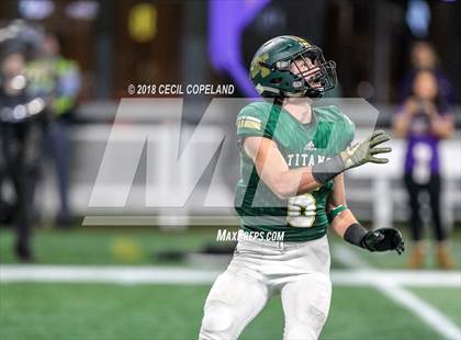 Thumbnail 3 in Cartersville vs. Blessed Trinity (GHSA Class 4A Championship) photogallery.