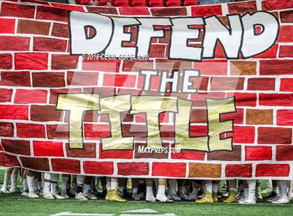 Thumbnail 1 in Cartersville vs. Blessed Trinity (GHSA Class 4A Championship) photogallery.