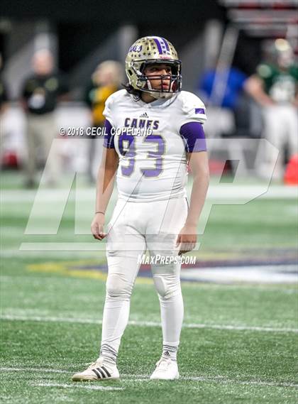 Thumbnail 2 in Cartersville vs. Blessed Trinity (GHSA Class 4A Championship) photogallery.