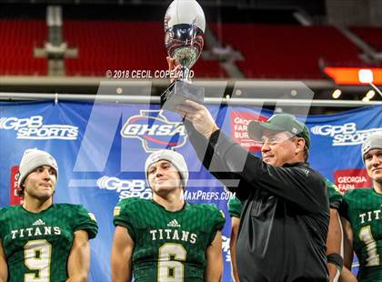 Thumbnail 1 in Cartersville vs. Blessed Trinity (GHSA Class 4A Championship) photogallery.