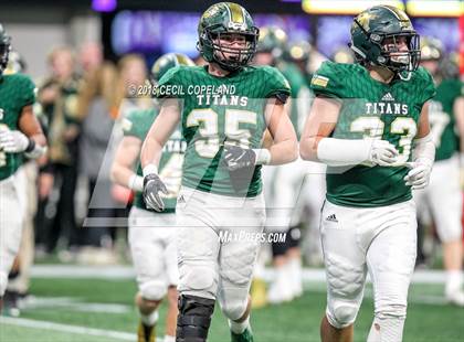 Thumbnail 3 in Cartersville vs. Blessed Trinity (GHSA Class 4A Championship) photogallery.