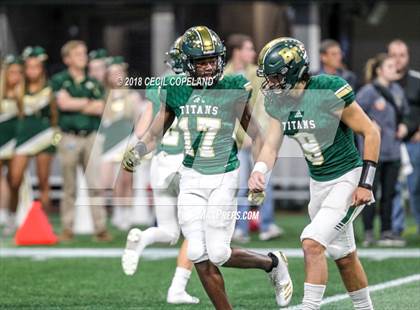 Thumbnail 2 in Cartersville vs. Blessed Trinity (GHSA Class 4A Championship) photogallery.