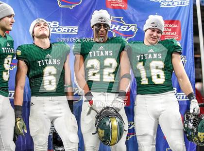 Thumbnail 1 in Cartersville vs. Blessed Trinity (GHSA Class 4A Championship) photogallery.