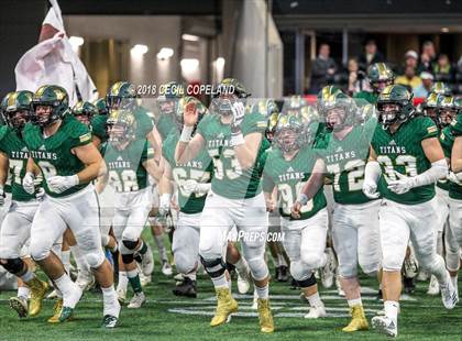 Thumbnail 1 in Cartersville vs. Blessed Trinity (GHSA Class 4A Championship) photogallery.
