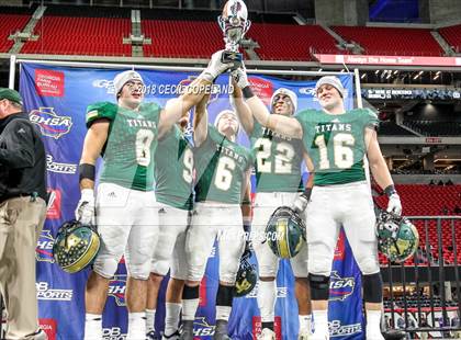 Thumbnail 3 in Cartersville vs. Blessed Trinity (GHSA Class 4A Championship) photogallery.