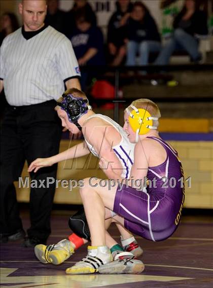 Thumbnail 1 in Mascoutah Class 2A Regional Wrestling Tournament photogallery.