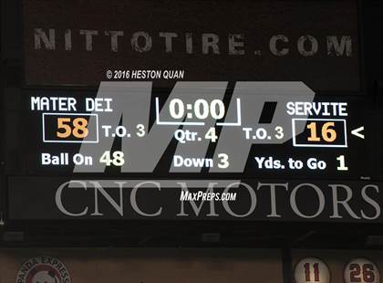Thumbnail 1 in Servite vs. Mater Dei photogallery.
