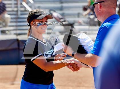Thumbnail 3 in Capital Christian vs. Dixon (CIF SJS D4 Final - Pregame/Postgame) photogallery.