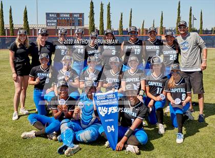 Thumbnail 3 in Capital Christian vs. Dixon (CIF SJS D4 Final - Pregame/Postgame) photogallery.