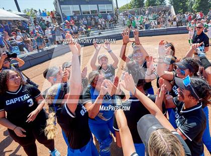 Thumbnail 2 in Capital Christian vs. Dixon (CIF SJS D4 Final - Pregame/Postgame) photogallery.