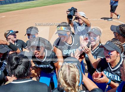 Thumbnail 1 in Capital Christian vs. Dixon (CIF SJS D4 Final - Pregame/Postgame) photogallery.