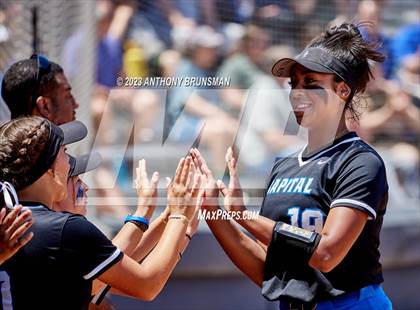 Thumbnail 3 in Capital Christian vs. Dixon (CIF SJS D4 Final - Pregame/Postgame) photogallery.