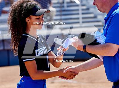 Thumbnail 2 in Capital Christian vs. Dixon (CIF SJS D4 Final - Pregame/Postgame) photogallery.