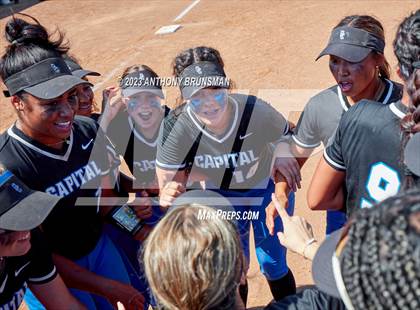 Thumbnail 2 in Capital Christian vs. Dixon (CIF SJS D4 Final - Pregame/Postgame) photogallery.