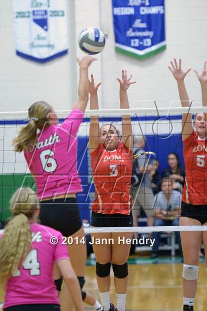 Thumbnail 3 in Faith Lutheran vs. Cathedral Catholic (Durango Fall Classic) photogallery.