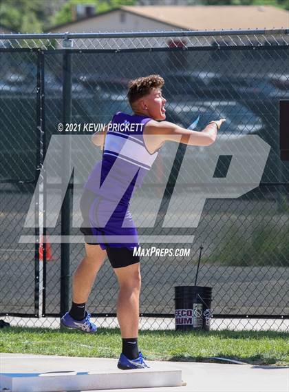 Thumbnail 1 in CHSAA Track & Field 2A Championships (Boys Shot Put) photogallery.