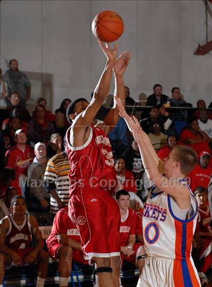 Thumbnail 3 in Meridian vs. Okawville (IHSA Class 1A Sectional Semifinal) photogallery.
