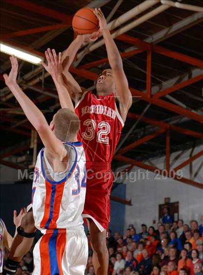 Thumbnail 3 in Meridian vs. Okawville (IHSA Class 1A Sectional Semifinal) photogallery.