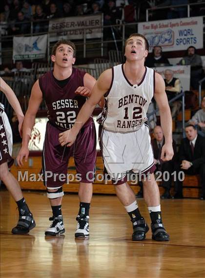Thumbnail 3 in Sesser-Valier vs. Benton (Benton Invitational Tournament) photogallery.