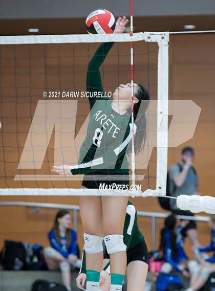 Thumbnail 1 in Wickenburg vs. Arete Prep (EPIC Tournament Chandler Prep Invite)  photogallery.