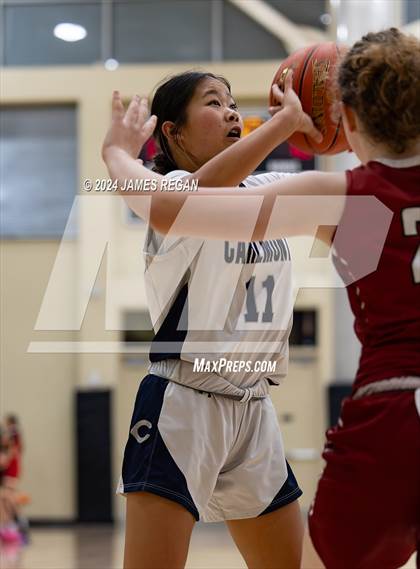 Thumbnail 2 in Calmont vs Lowell (Lady Bearcats Tournament at San Mateo) photogallery.
