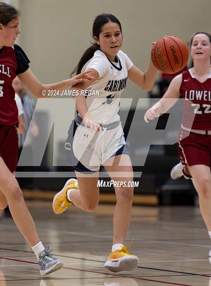 Thumbnail 2 in Calmont vs Lowell (Lady Bearcats Tournament at San Mateo) photogallery.