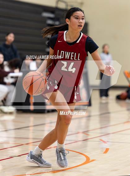 Thumbnail 3 in Calmont vs Lowell (Lady Bearcats Tournament at San Mateo) photogallery.