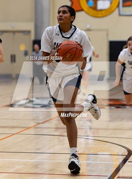 Thumbnail 3 in Calmont vs Lowell (Lady Bearcats Tournament at San Mateo) photogallery.