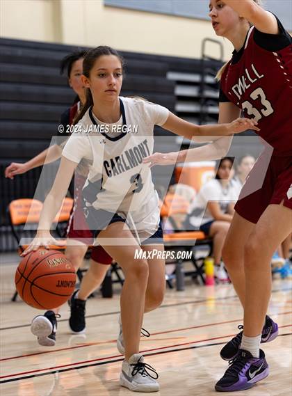 Thumbnail 3 in Calmont vs Lowell (Lady Bearcats Tournament at San Mateo) photogallery.