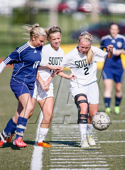 Thumbnail 2 in St. Pius X vs Lutheran South (Lutheran South Tournament) photogallery.