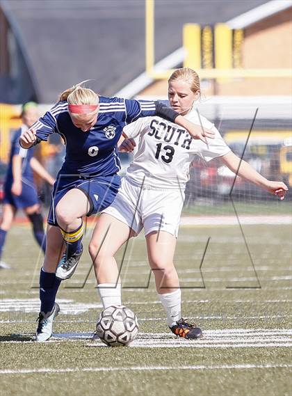 Thumbnail 3 in St. Pius X vs Lutheran South (Lutheran South Tournament) photogallery.