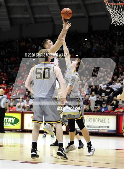 Thumbnail 3 in Central A & M vs. Goreville (IHSA 1A Super-Sectional) photogallery.