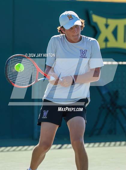 Thumbnail 2 in Centennial vs Abilene Wylie (UIL 5A Tennis Finals) photogallery.