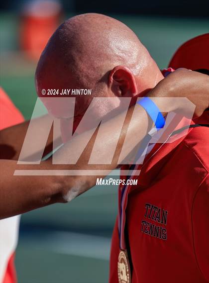 Thumbnail 2 in Centennial vs Abilene Wylie (UIL 5A Tennis Finals) photogallery.
