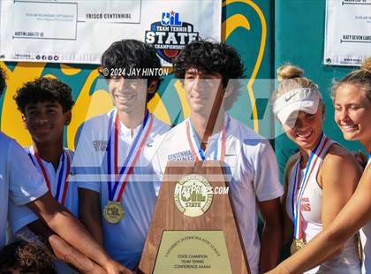Thumbnail 3 in Centennial vs Abilene Wylie (UIL 5A Tennis Finals) photogallery.